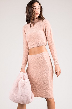 Two Piece Sweater Dress Set